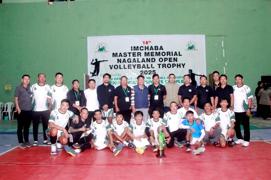 Evergreen Club Ungma win 18th Imchaba Master Memorial Volleyball Trophy